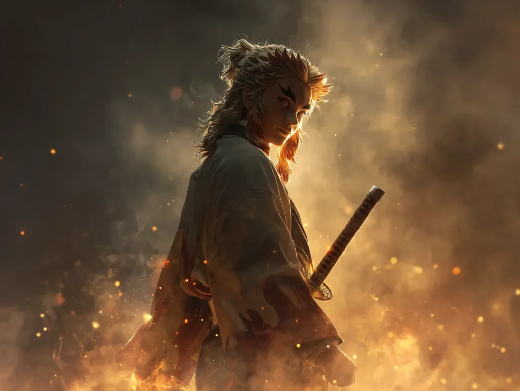 Kyojuro Rengoku-Demon Slayer wallpaper 4k- SerHumanoNerd